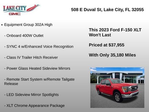Used 2023 Ford F150 XLT w/ Equipment Group 302A High AWD/4WD image 8