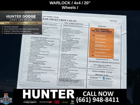 Certified 2023 RAM 1500 Classic Warlock AWD/4WD image 3
