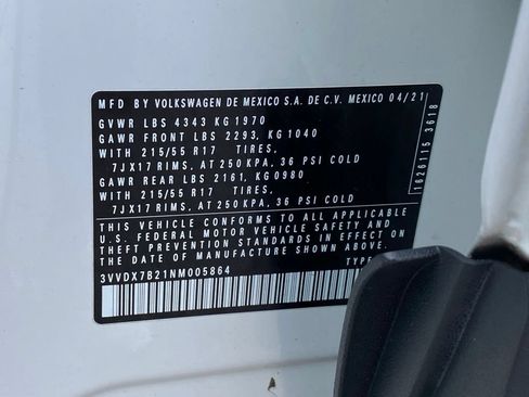 Used 2022 Volkswagen Taos S w/ IQ Drive S Package FWD image 16