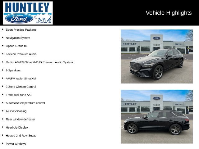 Used 2023 Genesis GV70 3.5T Sport w/ Sport Prestige Package AWD/4WD image 2