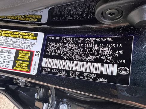 Used 2022 Lexus ES 350 w/ Premium Package FWD image 39