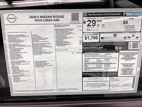 New 2026 Nissan Rogue SV w/ Rock Creek Premium Package AWD/4WD image 39
