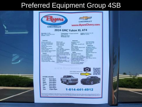 Used 2024 GMC Yukon XL AT4 w/ Technology Package AWD/4WD image 12