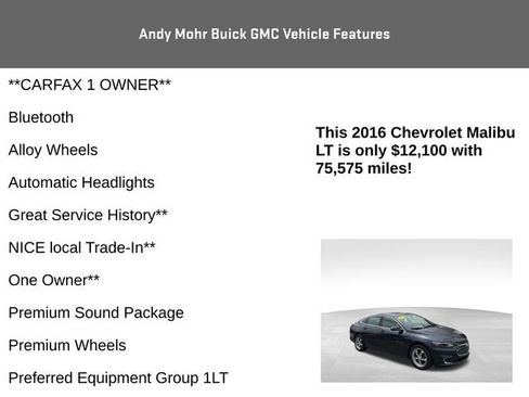 Used 2016 Chevrolet Malibu LT FWD image 4