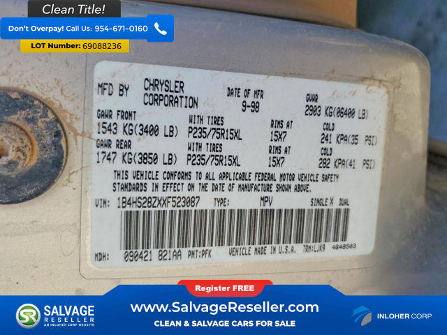 Used 1999 Dodge Durango 4WD image 17