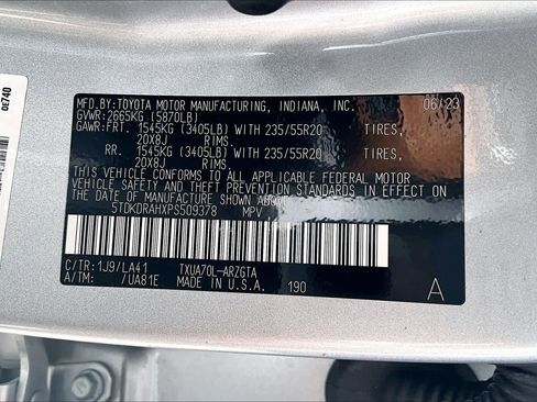 Used 2023 Toyota Highlander Platinum FWD image 33