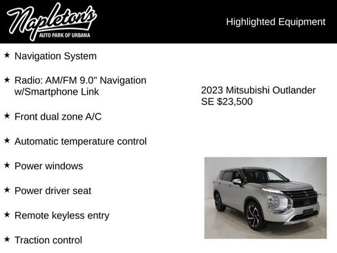 Used 2023 Mitsubishi Outlander SE AWD/4WD image 15