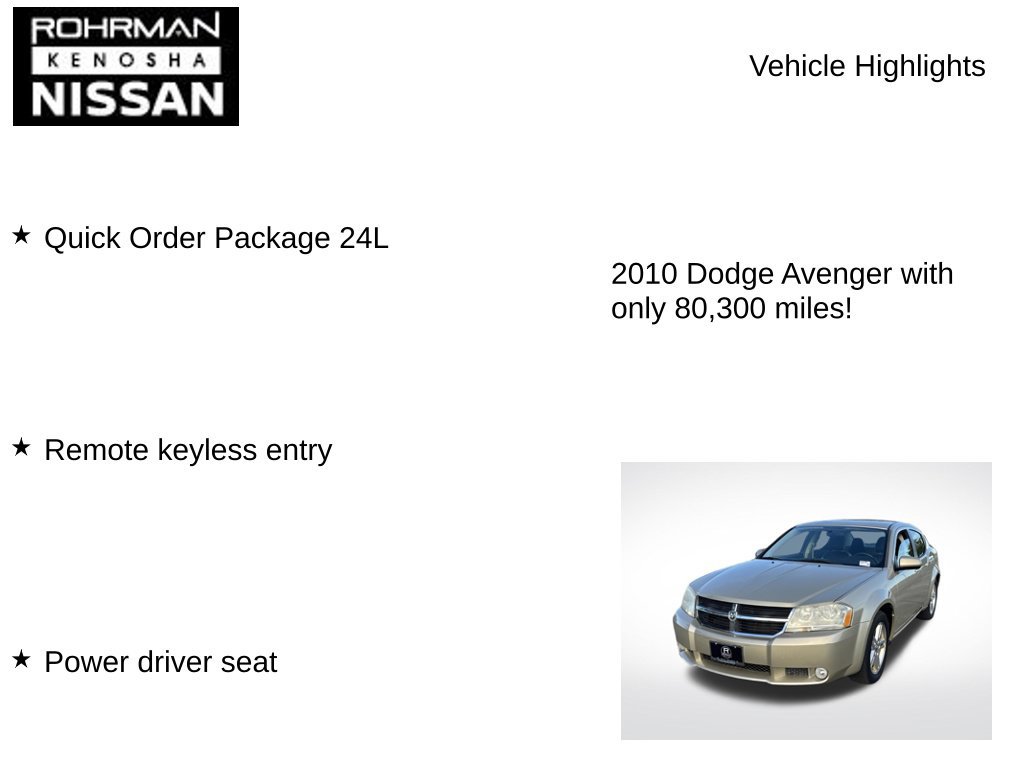 Used 2010 Dodge Avenger R/T FWD image 7