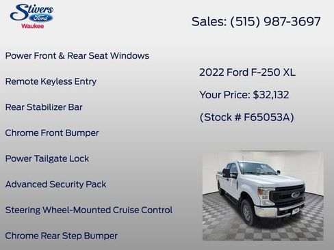 Used 2022 Ford F250 XL w/ Power Equipment Group AWD/4WD image 23