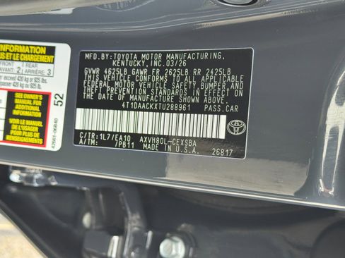 Used 2026 Toyota Camry SE FWD image 41
