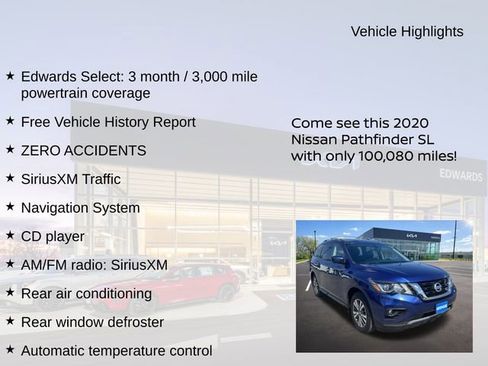 Used 2020 Nissan Pathfinder SL FWD image 8