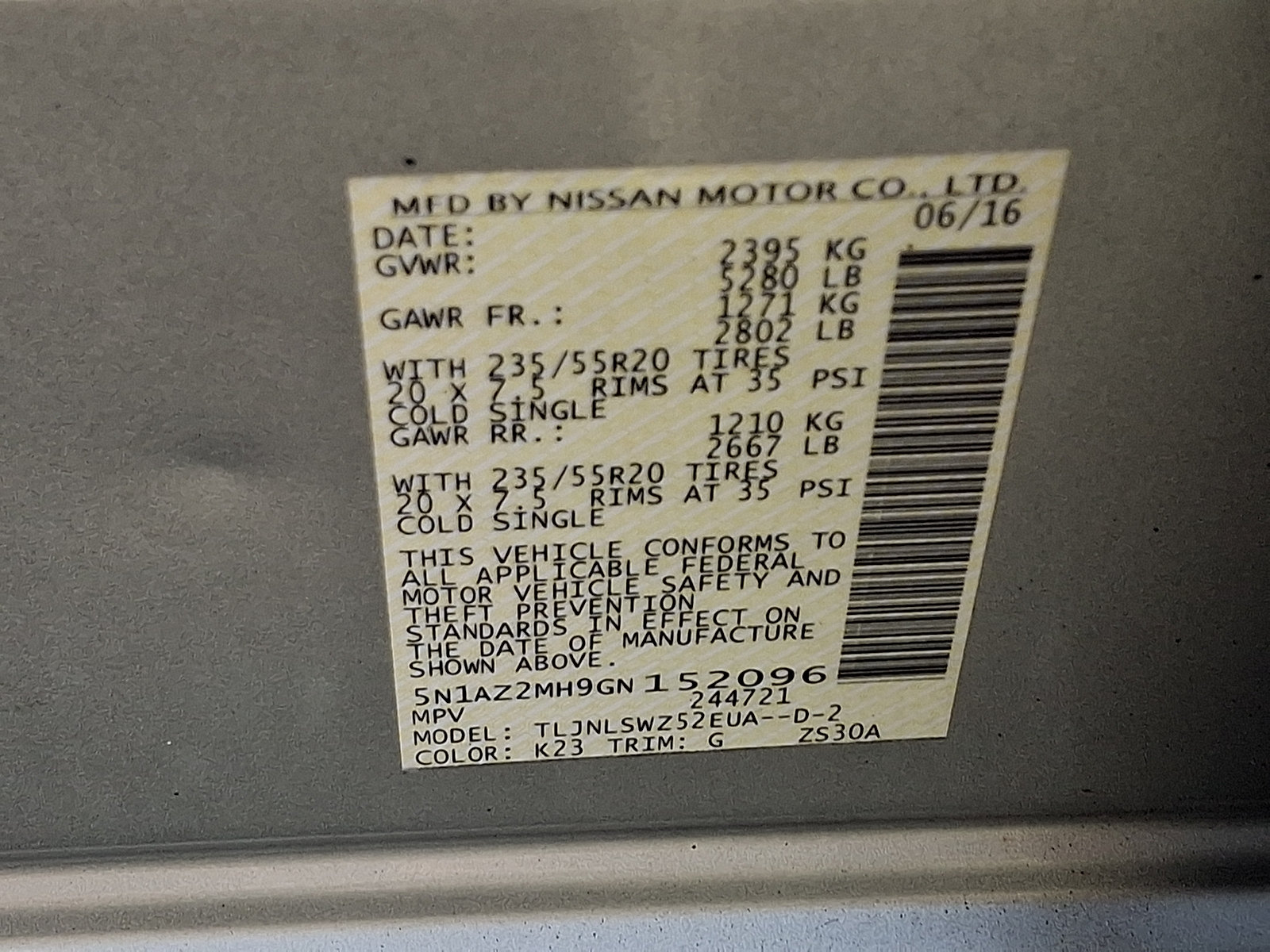 Used 2016 Nissan Murano Platinum w/ Platinum Technology Package AWD/4WD image 28
