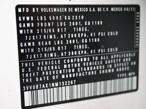 Used 2022 Volkswagen Tiguan S image 7