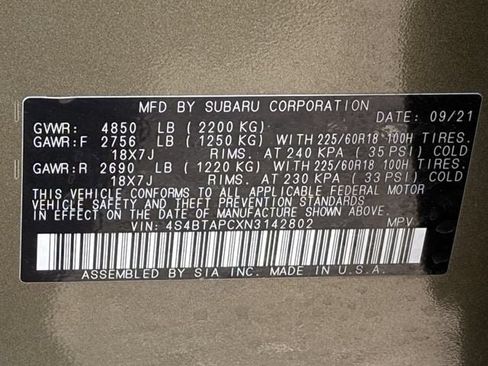 Used 2022 Subaru Outback Touring AWD/4WD image 12
