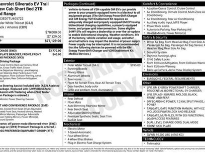 New 2026 Chevrolet Silverado EV Trail Boss w/ Plus Package