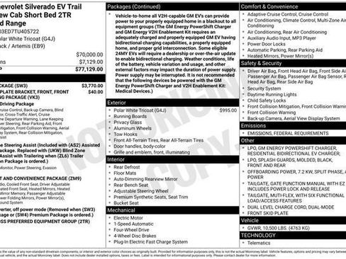 New 2026 Chevrolet Silverado EV Trail Boss w/ Plus Package image 3