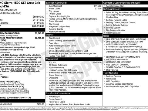 Used 2021 GMC Sierra 1500 SLT w/ SLT Premium Package AWD/4WD image 2