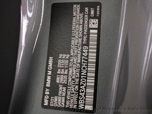 Used 2022 BMW M4 xDrive Competition w/ Executive Package AWD/4WD image 53
