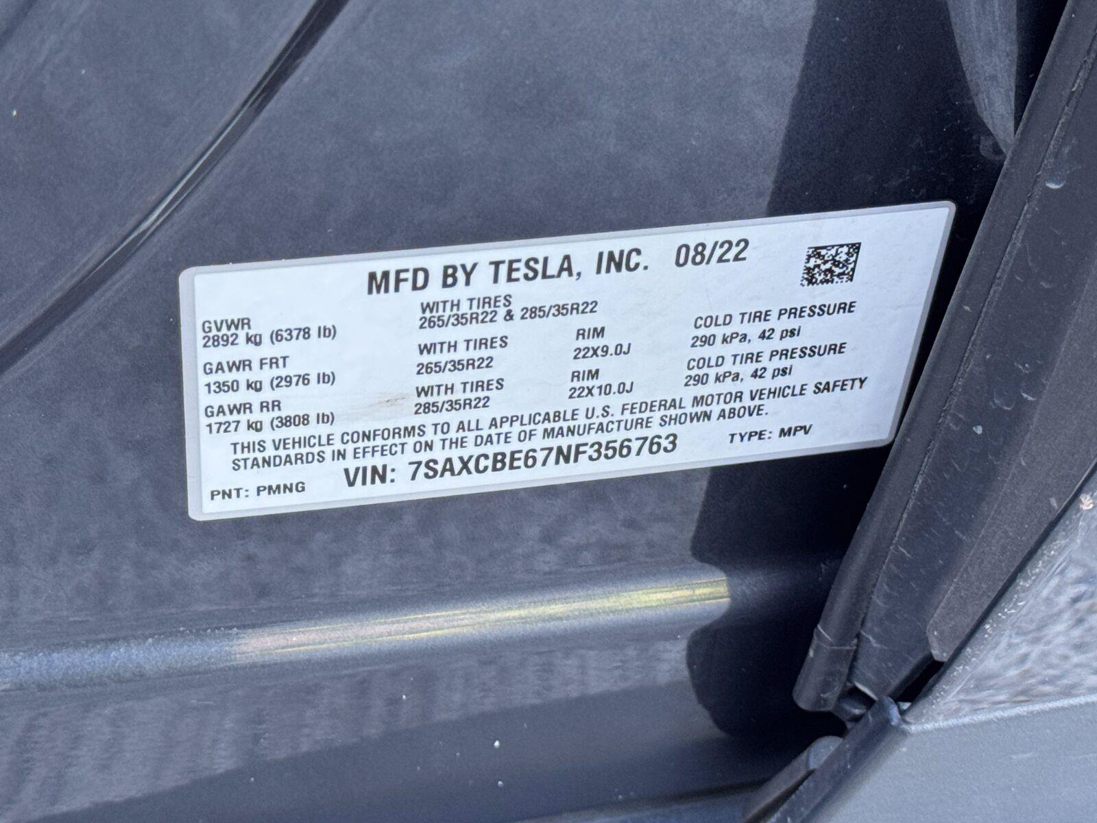 Used 2022 Tesla Model X Plaid AWD/4WD image 50
