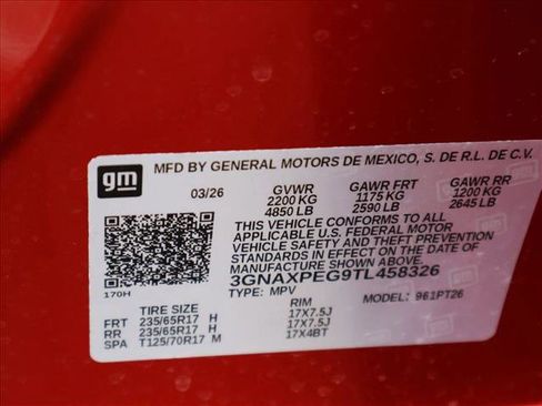 New 2026 Chevrolet Equinox LT AWD/4WD image 17