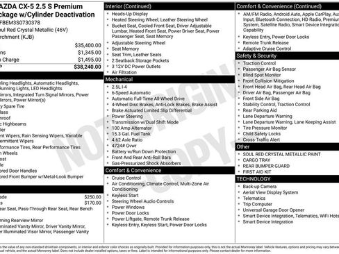 New 2025 MAZDA CX-5 AWD 2.5 S w/ Premium Plus Pkg image 30