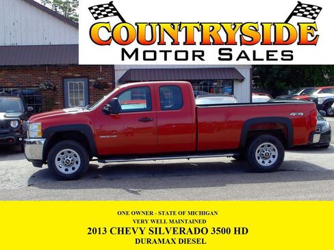 Used 2013 Chevrolet Silverado 3500 W/T w/ Snow Plow Prep Package AWD/4WD image 1