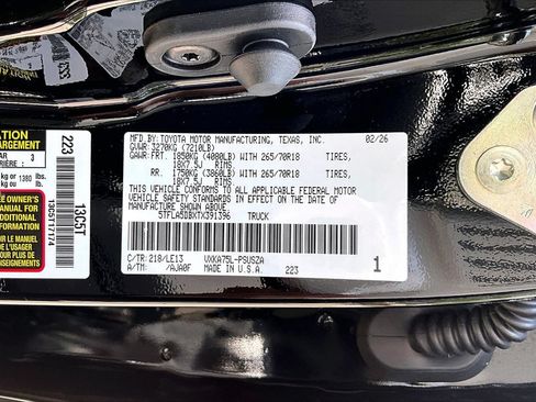 Used 2026 Toyota Tundra SR5 w/ SR5 Premium Package AWD/4WD image 16