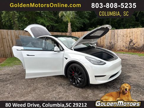 Used 2020 Tesla Model Y Long Range AWD/4WD image 1