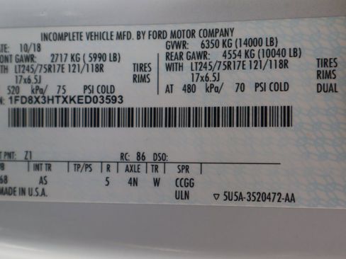 Used 2019 Ford F350 XL w/ XL Value Package image 55