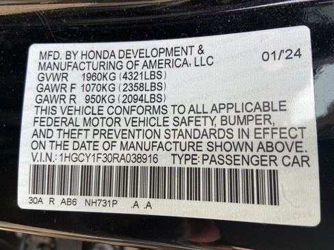 Used 2024 Honda Accord EX image 37