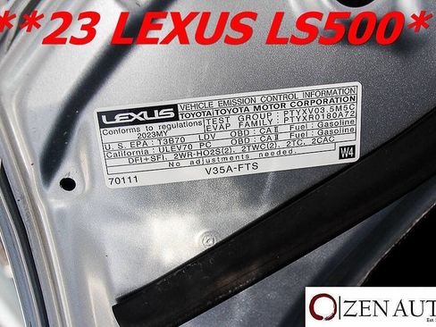 Used 2023 Lexus LS 500 w/ Accessory Package (Z1) RWD image 64