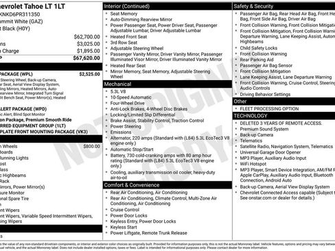 Used 2023 Chevrolet Tahoe LT w/ Luxury Package AWD/4WD image 2