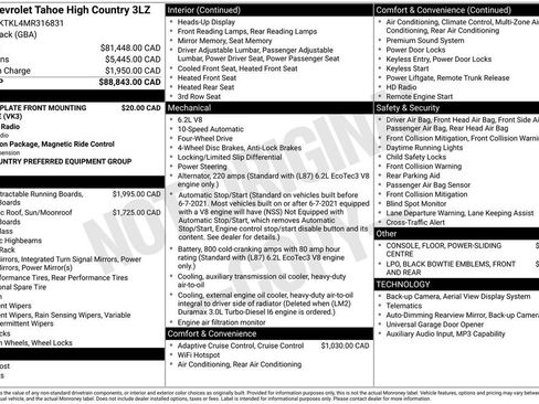 Used 2021 Chevrolet Tahoe High Country AWD/4WD image 37