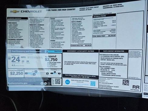 New 2026 Chevrolet Tahoe High Country image 18