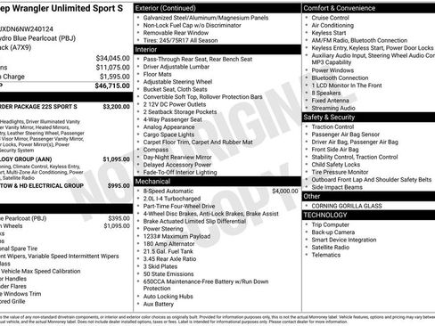 Used 2022 Jeep Wrangler Unlimited Sport AWD/4WD image 27