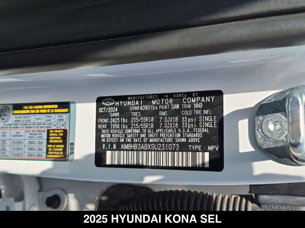 Used 2025 Hyundai Kona SEL FWD image 24