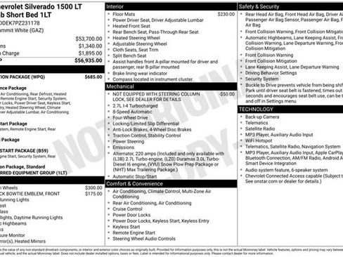 Used 2023 Chevrolet Silverado 1500 LT w/ Protection Package AWD/4WD image 34