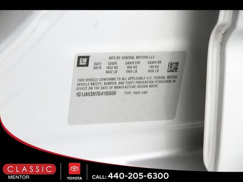 Used 2016 Chevrolet Sonic LS image 18