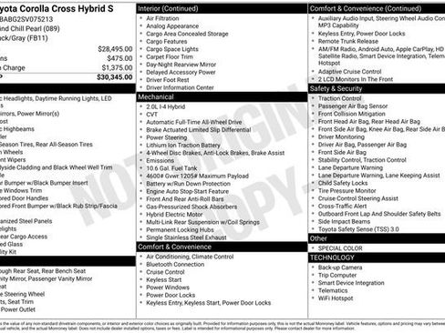 Used 2025 Toyota Corolla Cross AWD Hybrid image 34