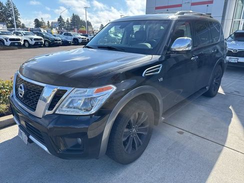 Used 2017 Nissan Armada Platinum w/ Interior Lighting Package AWD/4WD image 2