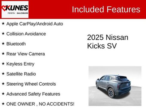 Used 2025 Nissan Kicks SV AWD/4WD image 2