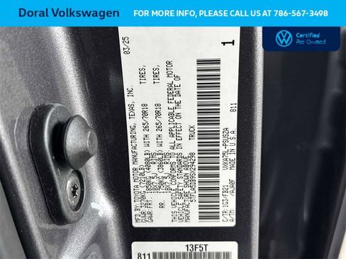 Used 2025 Toyota Tundra SR5 w/ TRD Off-Road Package image 29