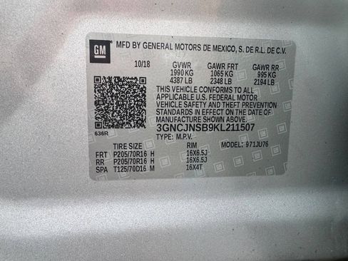 Used 2019 Chevrolet Trax LS w/ Tint and Cruise Package AWD/4WD image 18