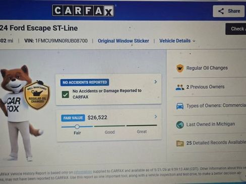Used 2024 Ford Escape ST-Line w/ Tech Pack #1 AWD/4WD image 49