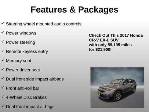 Used 2017 Honda CR-V EX-L image 8
