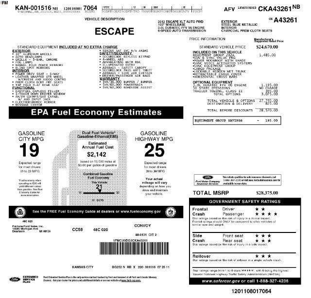 Used 2012 Ford Escape XLT FWD image 26