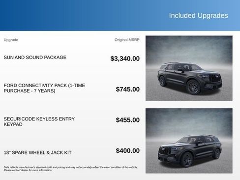 New 2026 Ford Explorer ST w/ Sun And Sound Package AWD/4WD image 3