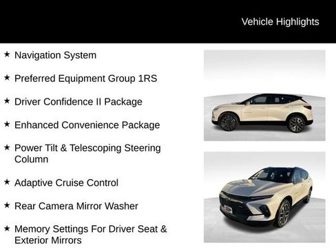 Used 2023 Chevrolet Blazer RS w/ Driver Confidence II Package image 3