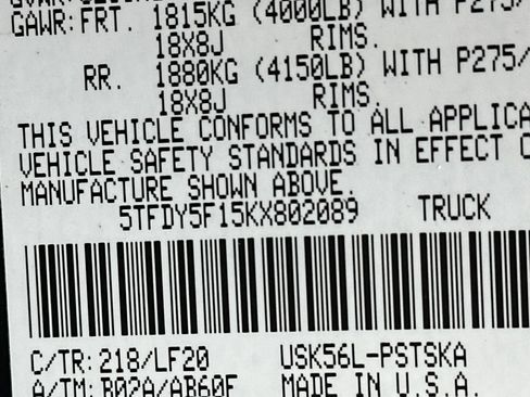 Used 2019 Toyota Tundra TRD Pro AWD/4WD image 33