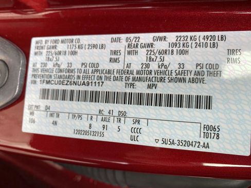 Used 2022 Ford Escape SE w/ Cold Weather Package image 46